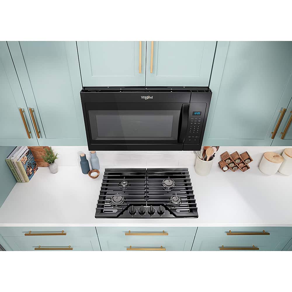 Alt View 16. Whirlpool - 1.7 Cu. Ft. Over-the-Range Microwave - Black.