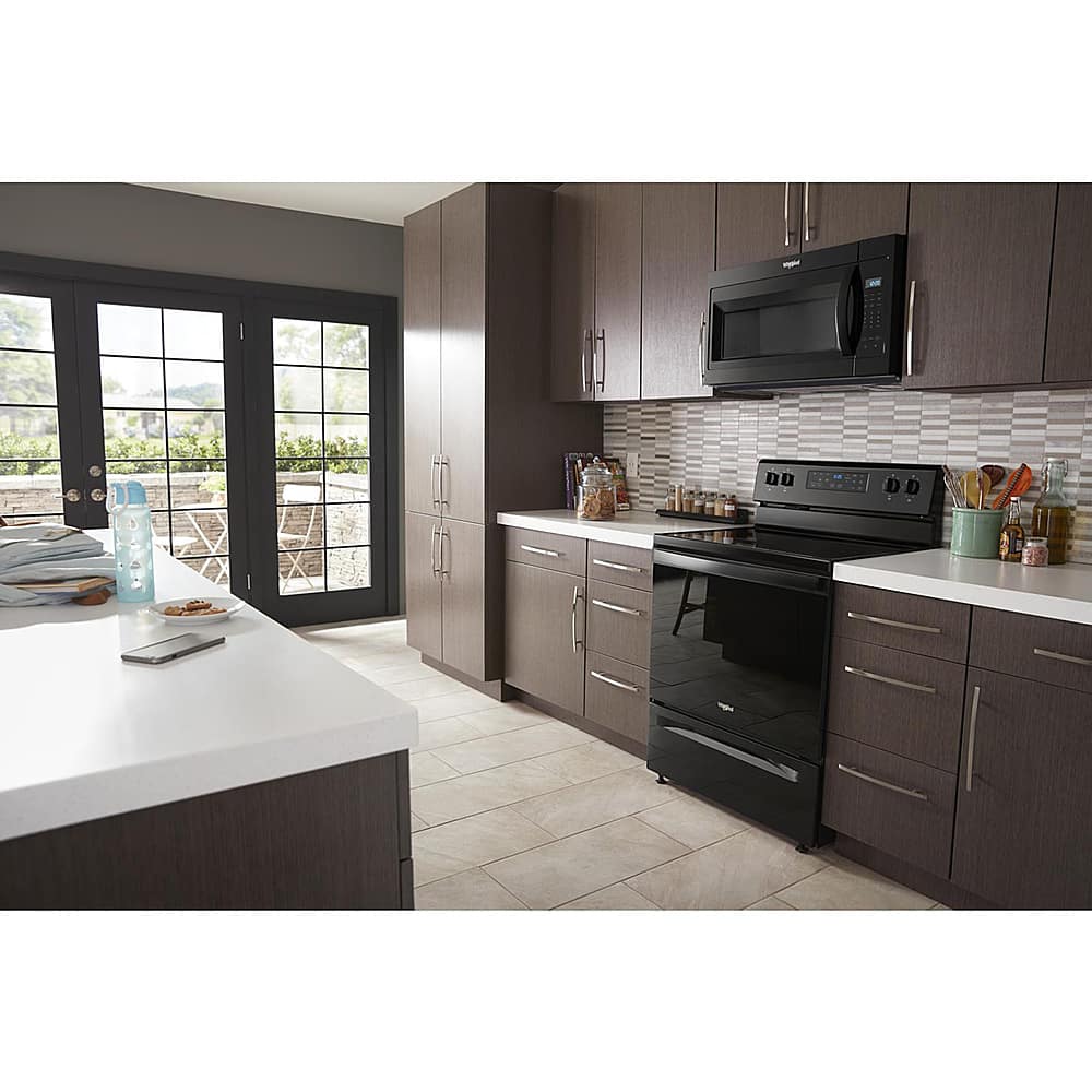 Alt View 17. Whirlpool - 1.7 Cu. Ft. Over-the-Range Microwave - Black.