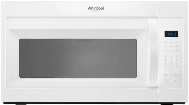 Front. Whirlpool - 1.7 Cu. Ft. Over-the-Range Microwave - White.