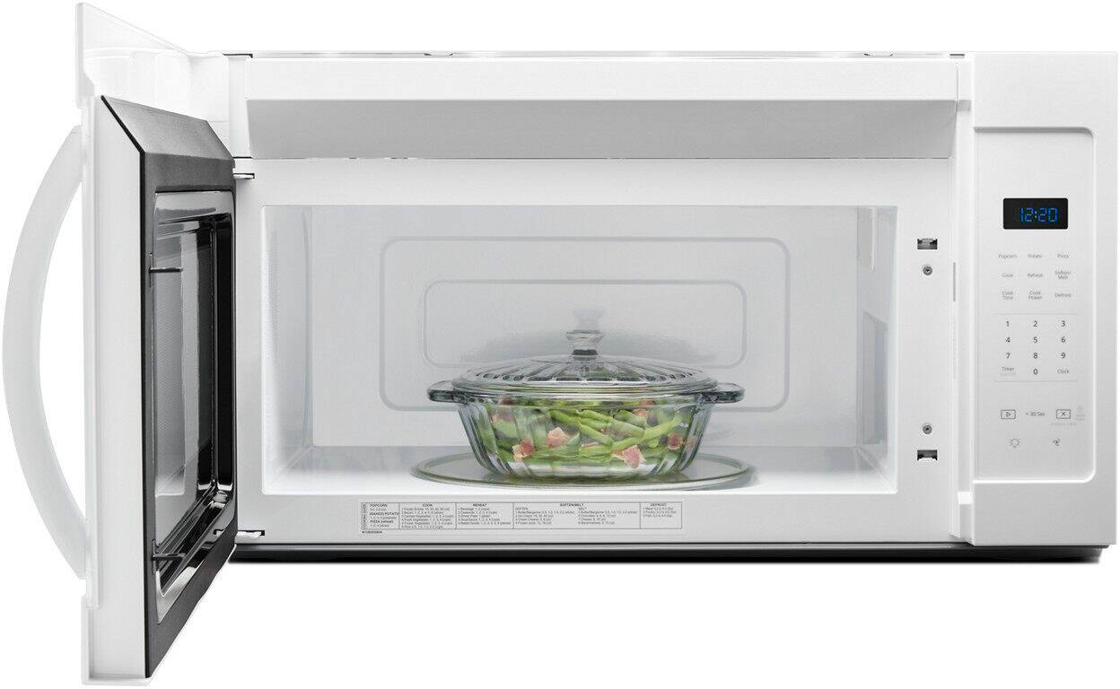 Left. Whirlpool - 1.7 Cu. Ft. Over-the-Range Microwave - White.