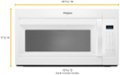 Alt View Zoom 12. Whirlpool - 1.7 Cu. Ft. Over-the-Range Microwave - White.