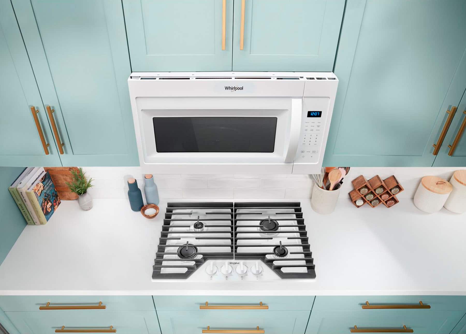 Alt View 15. Whirlpool - 1.7 Cu. Ft. Over-the-Range Microwave - White.