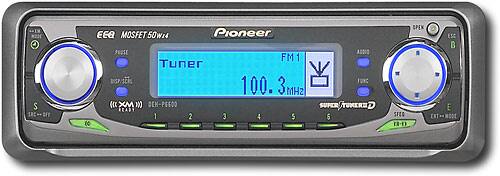 Front Standard. Pioneer - XM Satellite Radio-Ready CD Deck.