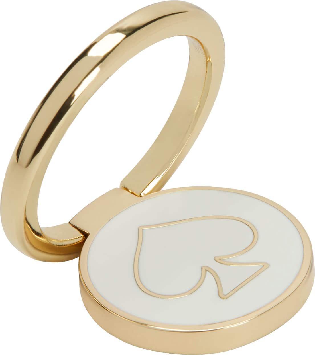Angle. kate spade new york - Universal Stability Ring - Gold/Cream.