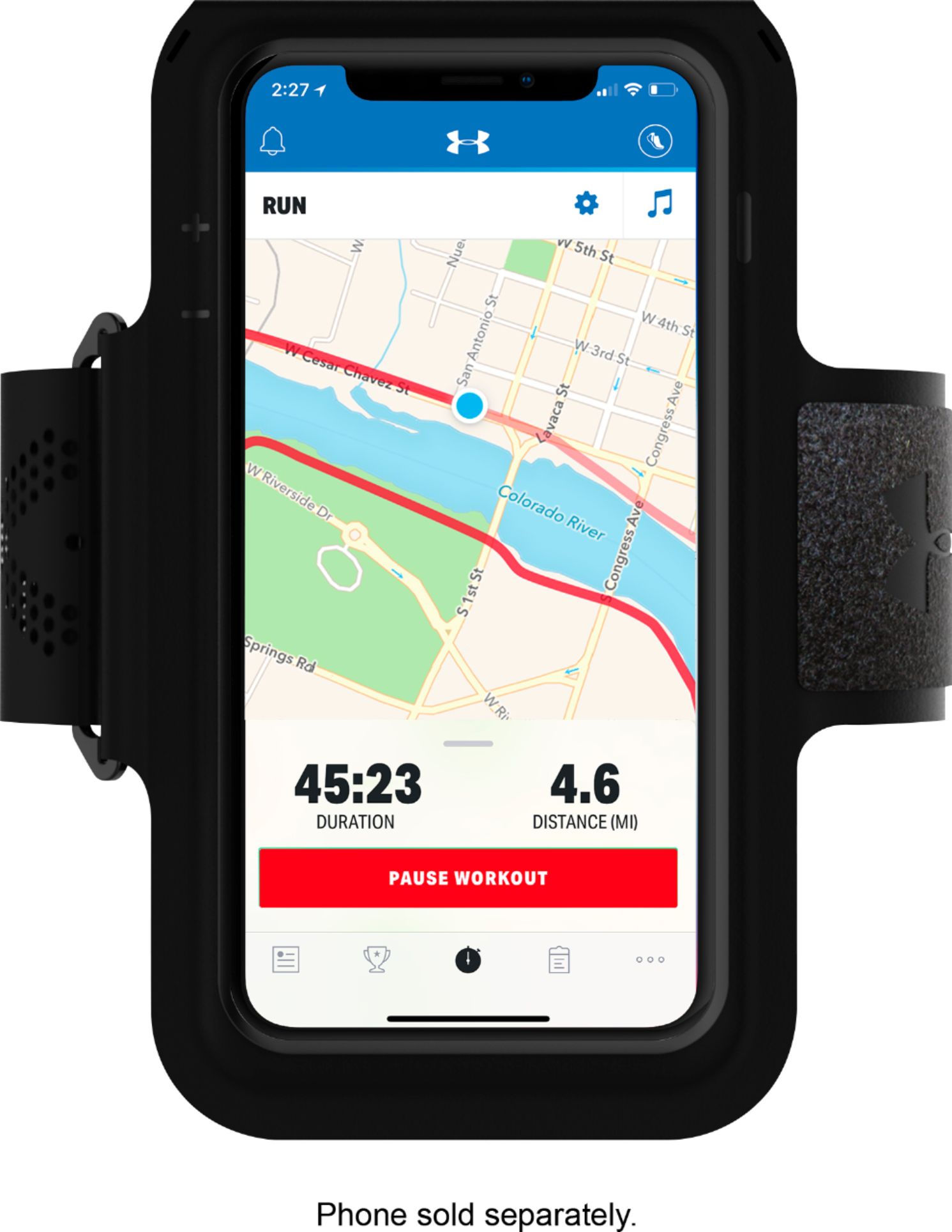 Best Buy: Under Armour Supervent Armband for Apple® iPhone® X and XS  Black/Black UA-008-BLK