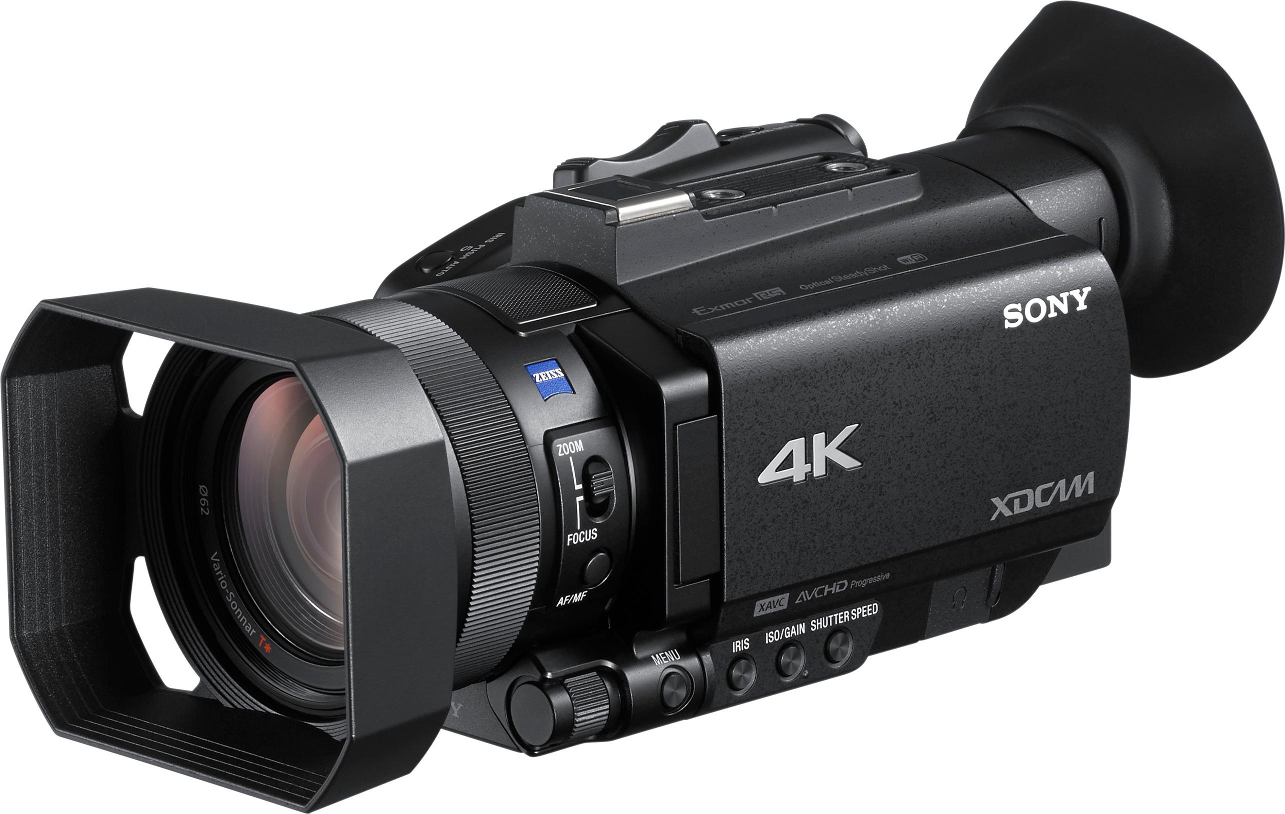 Left View: Sony - XDCAM PXW-Z90V 4K Flash Memory Premium Camcorder - Black