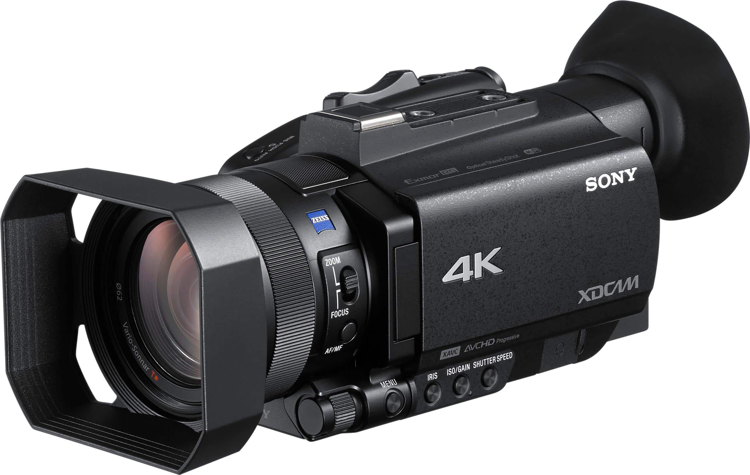 Left. Sony - XDCAM PXW-Z90V 4K Flash Memory Premium Camcorder - Black.