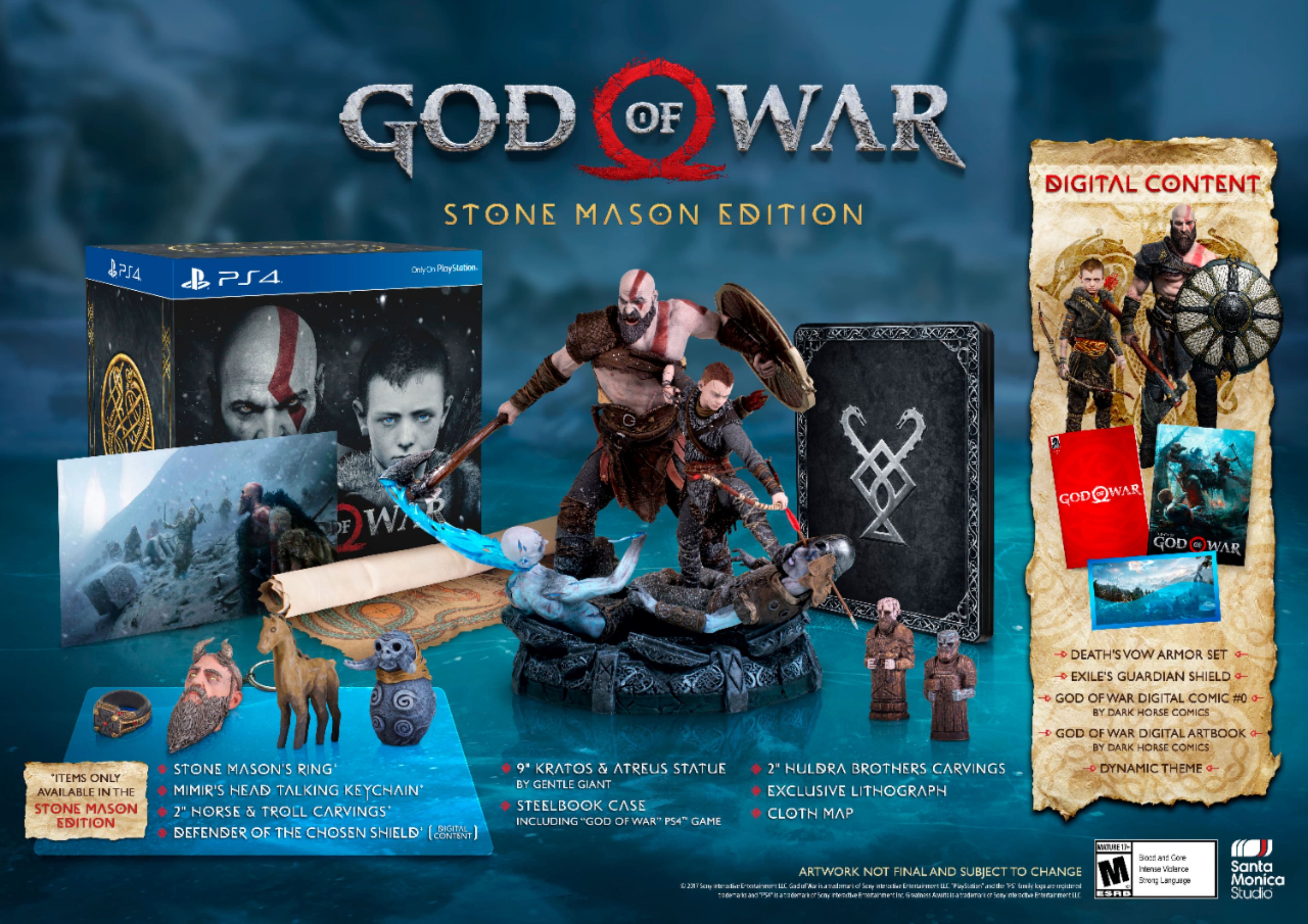 UNBOXING - GOD OF WAR STONE MASON EDITION - Edição de Colecionador! 