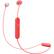 Angle. Sony - WI-C300 Wireless In-Ear Headphones - Red.