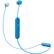 Front. Sony - WI-C300 Wireless In-Ear Headphones - Blue.