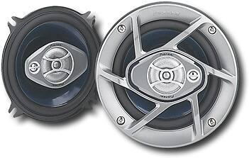 Angle Standard. Pioneer - 5-1/4" 3-Way Car Speakers with Polypropylene Cones (Pair).