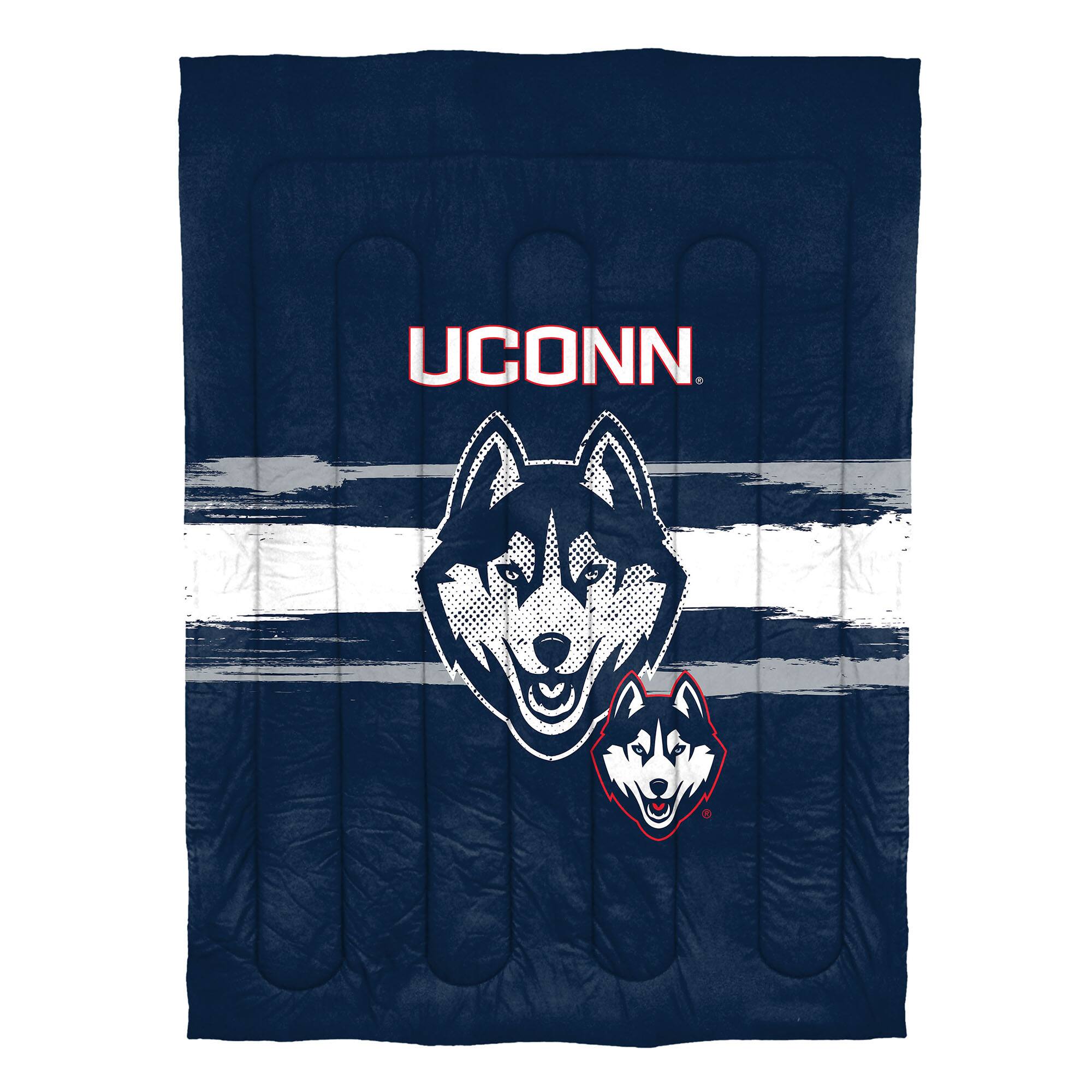 Angle. Sweet Home Collection - NCAA Uconn Huskies Comforter & Sham Set- Twin/Twin XL - Multicolored.