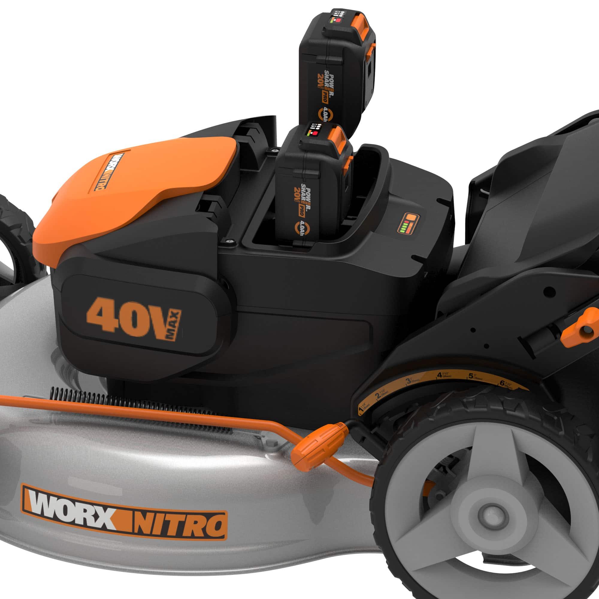 Best Buy WORX WG751.3 40V 20 Push Lawn Mower with Grass Collection Bag and Mulcher 2 x 4.0 Ah Batteries and 1 x Charger Black WG751.3