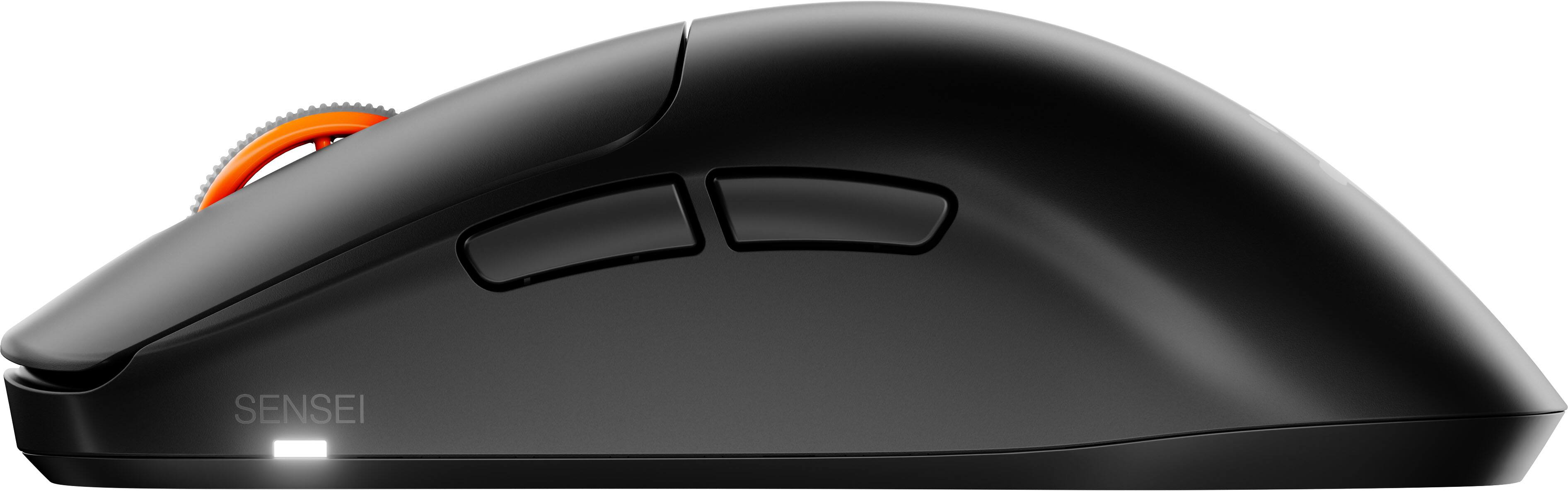 Alt View 11. SteelSeries - Sensei Pro Wireless Optical Symmetrical Gaming Mouse with 8K Polling – Ultra-Wideband/RF for PC - Black.