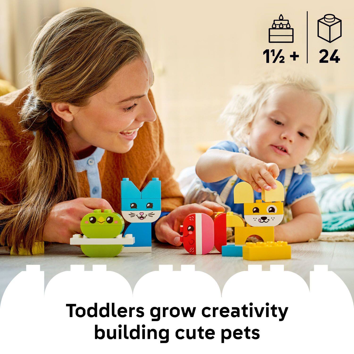 1½ + 24

Toddlers grow creativity building cute pets