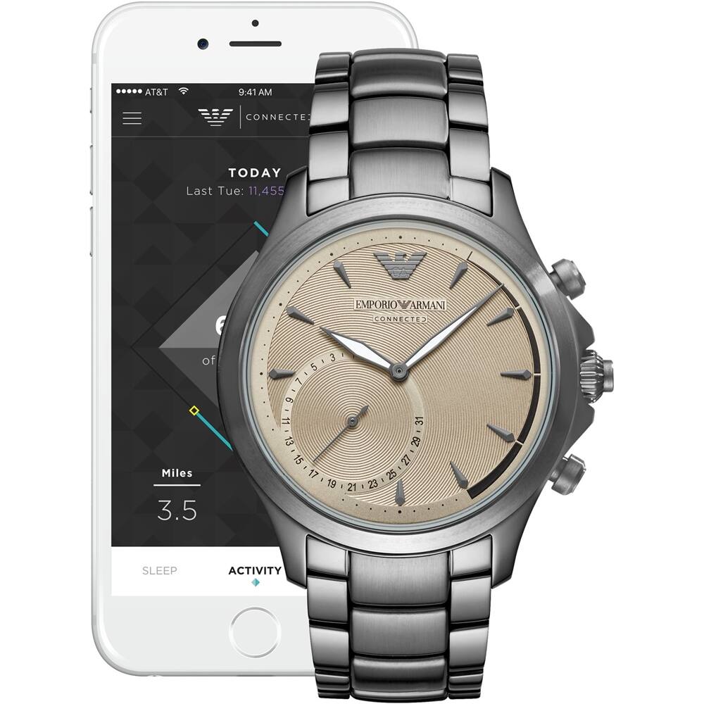 Best Buy: Emporio Armani Hybrid Smartwatch 43mm Stainless Steel