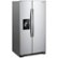 Angle Zoom. Whirlpool - 24.6 Cu. Ft. Side-by-Side Refrigerator - Monochromatic stainless steel.