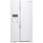 Whirlpool - 24.6 Cu. Ft. Side-by-Side Refrigerator - White - Front_Standard