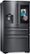 Angle Zoom. Samsung - Family Hub 27.7 Cu. Ft. 4-Door French Door Fingerprint Resistant Refrigerator - Black Stainless Steel.