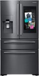 Front. Samsung - Family Hub 27.7 Cu. Ft. 4-Door French Door Fingerprint Resistant Refrigerator.