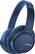 Front. Sony - WH-CH700N Wireless Noise Cancelling Over-the-Ear Headphones - Blue.