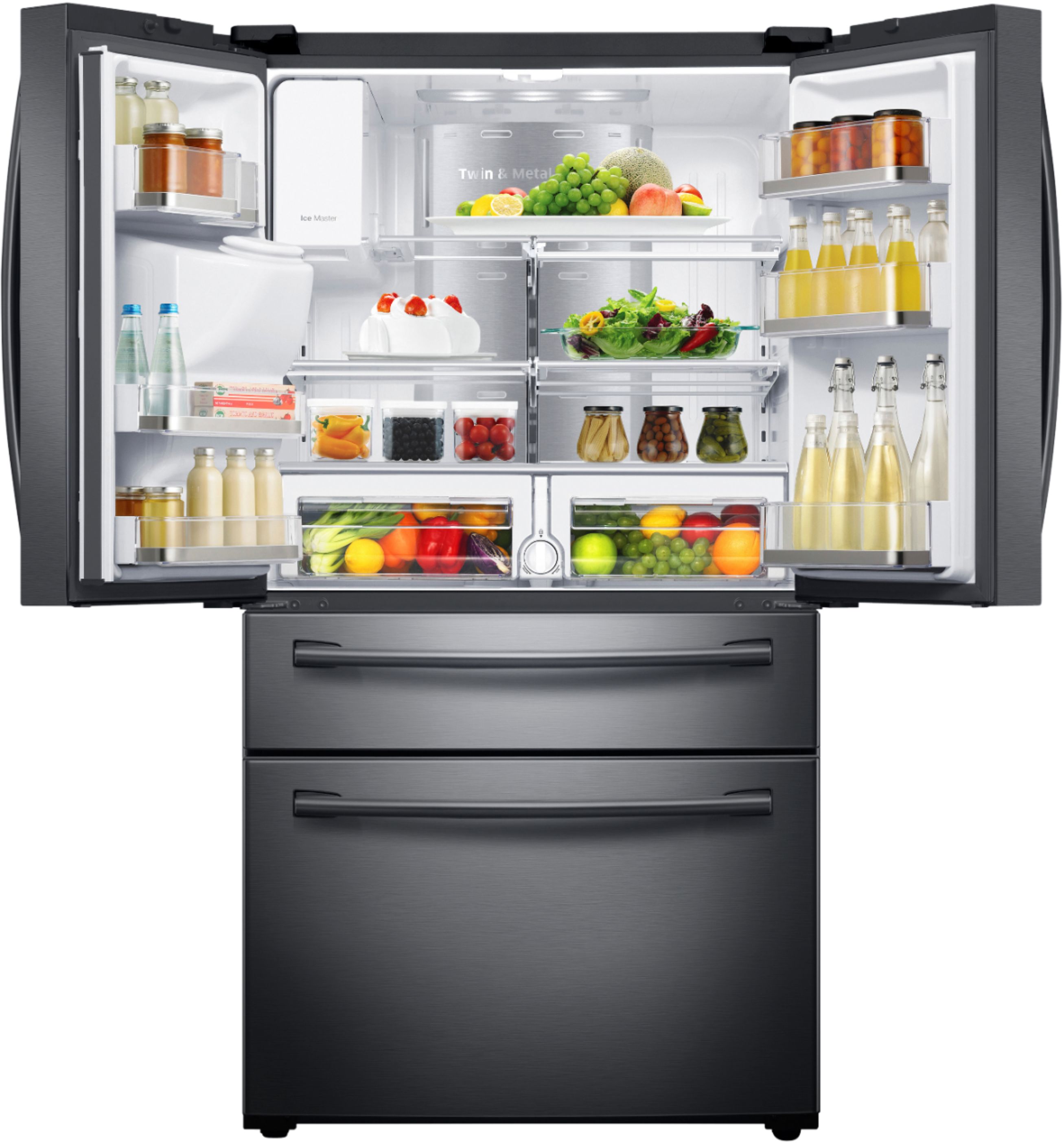 Best Buy: Samsung Family Hub 22.2 Cu. Ft. 4-Door French Door Counter ...