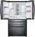 Alt View 2. Samsung - Family Hub 22.2 Cu. Ft. 4-Door French Door Counter-Depth Refrigerator - Fingerprint Resistant Black Stainless Steel.