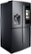 Angle Zoom. Samsung - 28 cu. ft. 4-Door Flex French Door Smart Refrigerator with Family Hub - Black Stainless Steel.