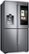 Angle Zoom. Samsung - Family Hub 22 Cu. Ft. 4-Door Flex French Door Counter-Depth Fingerprint Resistant Refrigerator - Stainless steel.