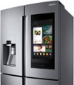 Alt View Zoom 4. Samsung - 22 cu. ft. 4-Door Flex French Door Counter Depth Smart Refrigerator with Family Hub - Stainless Steel.