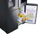 Alt View 15. Samsung - Family Hub 22 Cu. Ft. 4-Door Flex French Door Counter-Depth Fingerprint Resistant Refrigerator - Black stainless steel.