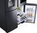 Alt View 5. Samsung - Family Hub 22 Cu. Ft. 4-Door Flex French Door Counter-Depth Fingerprint Resistant Refrigerator - Black stainless steel.