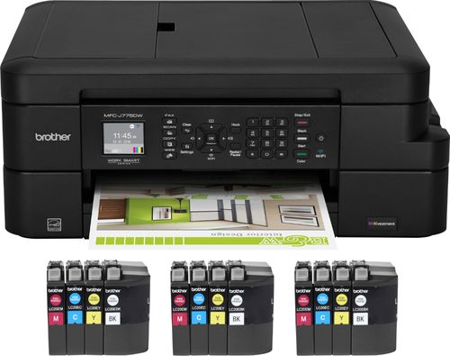 UPC 012502649946 product image for Brother - INKvestment MFC-J775DWXL Wireless All-in-One Printer - Black | upcitemdb.com