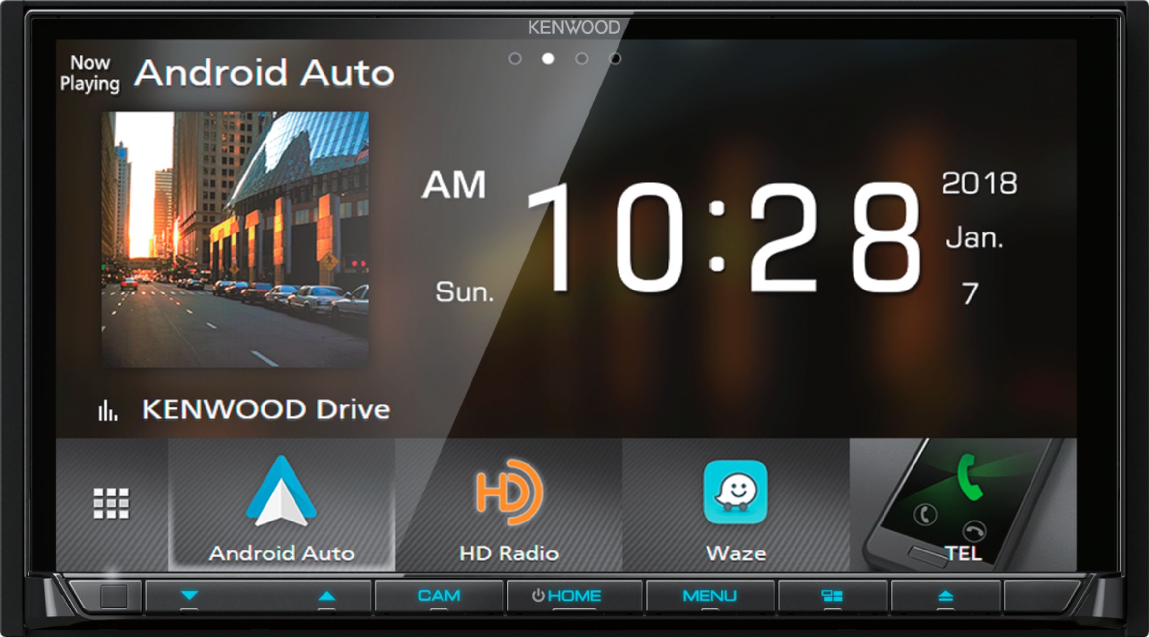 overdrive gravid melodi Kenwood 7" Android Auto/Apple® CarPlay™ Built-in Bluetooth In-Dash  CD/DVD/DM Receiver Black DDX9705S - Best Buy