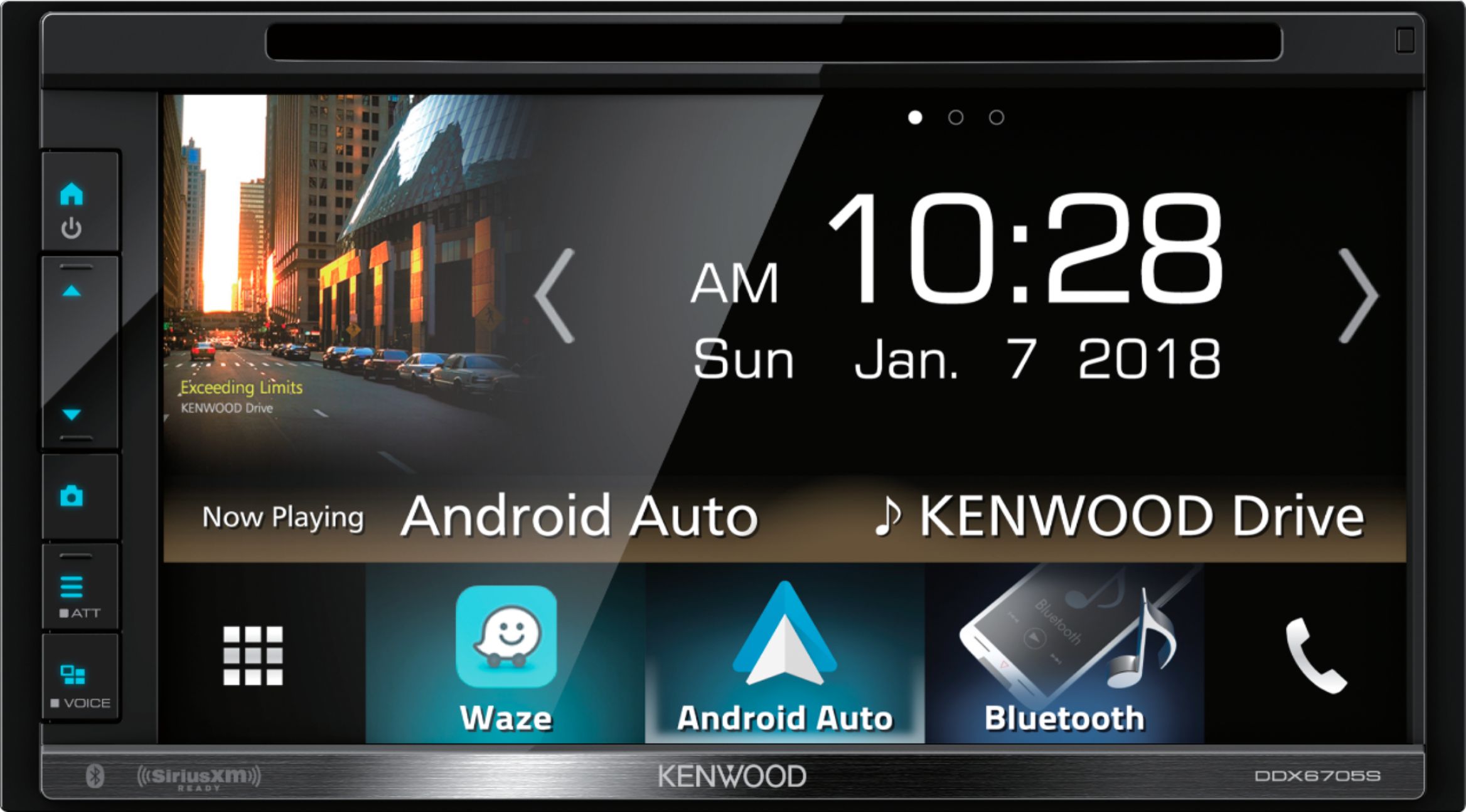 vores Cyclops arv Kenwood 7" Android Auto/Apple® CarPlay™ Built-in Bluetooth In-Dash  CD/DVD/DM Receiver Black DDX6705S - Best Buy