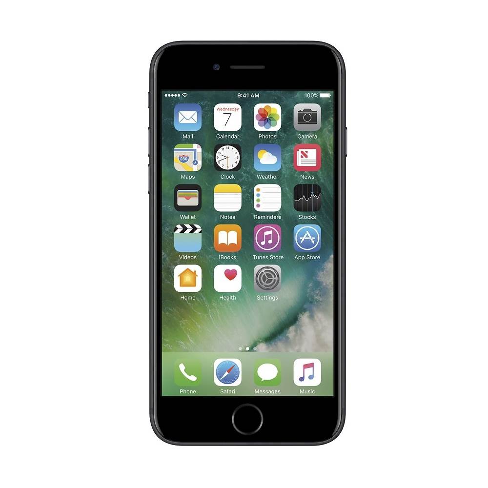 Apple Pre Owned Excellent Iphone 7 With 32gb Memory Cell Phone Unlocked Black 7 32gb Black Crb Best Buy