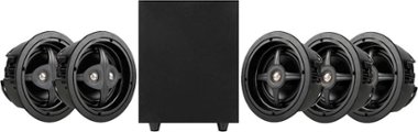 Sonance - MAG5.1R - Mag Series  5.1-Ch. 6 1/2"  In-Ceiling Surround Sound Speaker System (Each) - Paintable White - Front_Zoom
