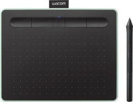 Wacom - Intuos Wireless Graphics Drawing Tablet for Mac, PC, Chromebook & Android (small) with Software Included - Pistachio - Front_Zoom