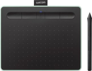 Wacom - Intuos Graphic Drawing Tablet for Mac, PC, Chromebook & Android (Small) with Software Included (Wireless) - Pistachio - Front_Zoom