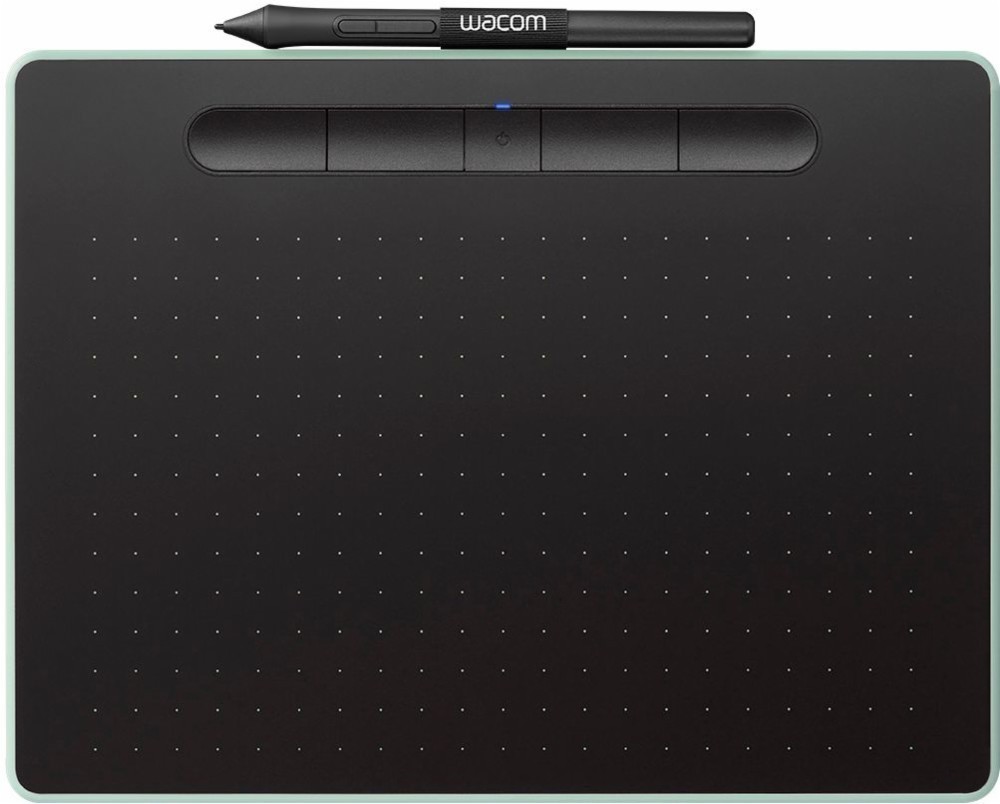 Angle View: Wacom - Intuos Wireless Graphics Drawing Tablet for Mac, PC, Chromebook & Android (Medium) with Software Included - Pistachio