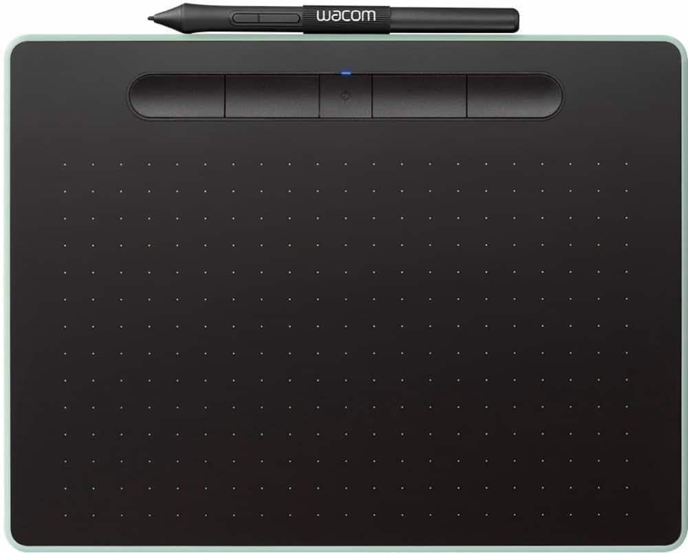 Angle. Wacom - Intuos Graphic Drawing Tablet for Mac, PC, Chromebook & Android (Medium) with Software Included (Wireless) - Pistachio.