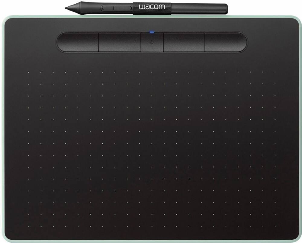 Angle. Wacom - Intuos Graphic Drawing Tablet for Mac, PC, Chromebook & Android (Medium) with Software Included (Wireless) - Pistachio.