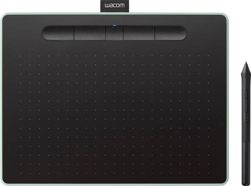 Wacom - Intuos Wireless Graphic Tablet (Medium) with 3 Bonus Software included - Black/Green