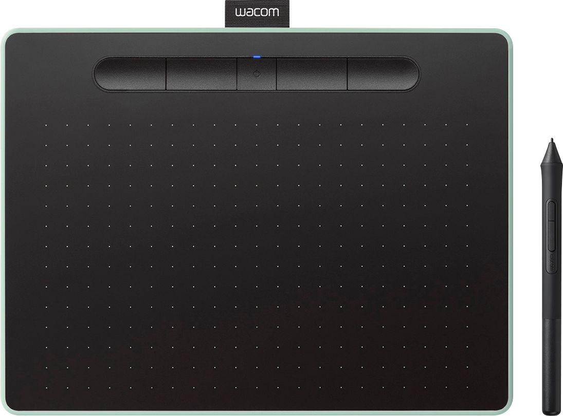 Green Wacom Intuos Creative Pen Tablet with Bluetooth Medium 