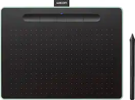 Wacom - Refurbished Excellent - Intuos Graphic Drawing Tablet for Mac, PC, Chromebook & Android (Medium) with Software Included (Wireless) - Pistachio