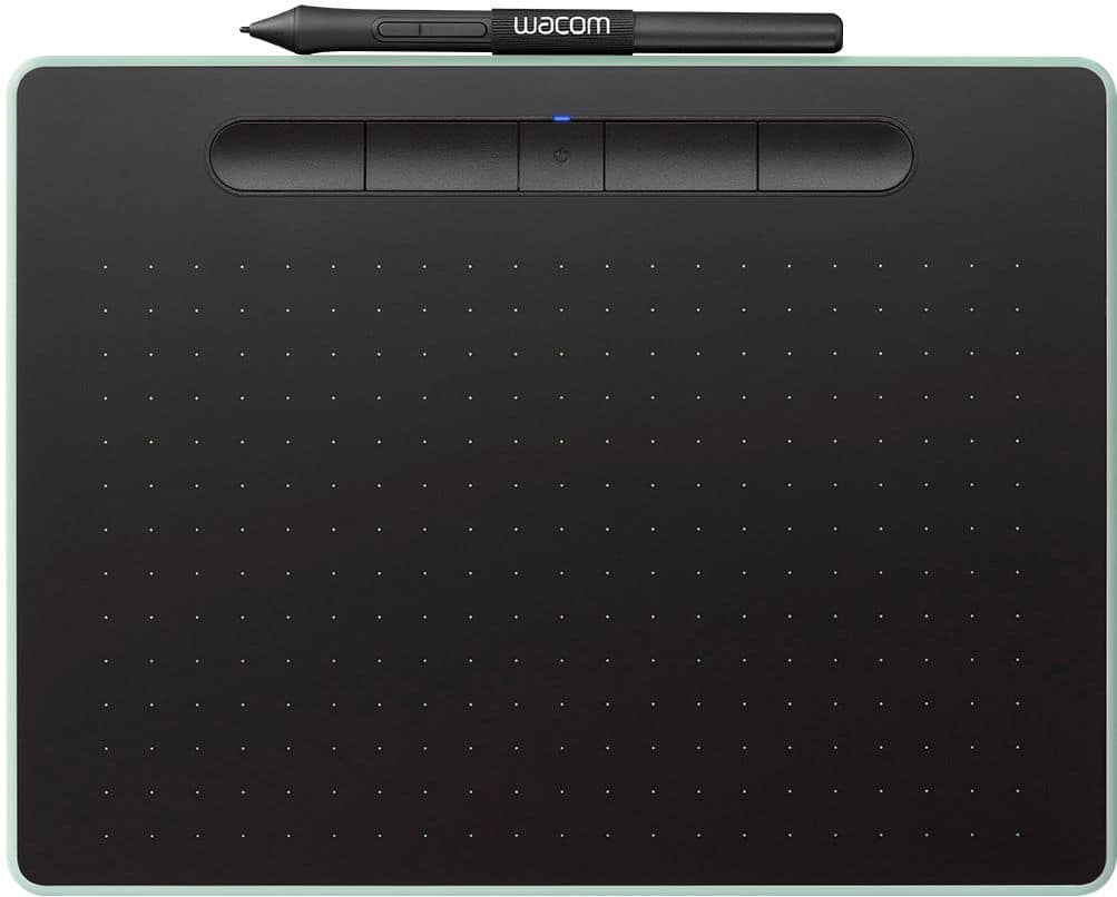 Alt View 11. Wacom - Intuos Graphic Drawing Tablet for Mac, PC, Chromebook & Android (Medium) with Software Included (Wireless) - Pistachio.