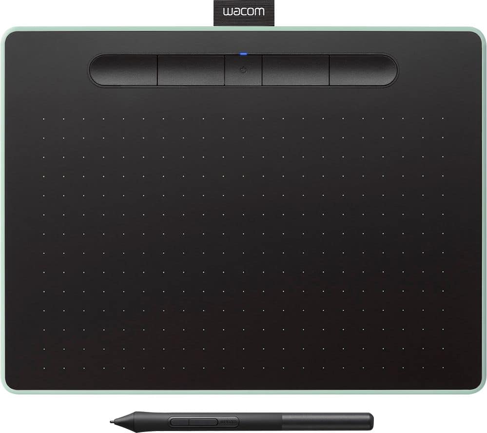 Alt View 12. Wacom - Intuos Graphic Drawing Tablet for Mac, PC, Chromebook & Android (Medium) with Software Included (Wireless) - Pistachio.