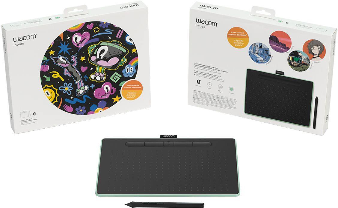 Alt View 14. Wacom - Intuos Graphic Drawing Tablet for Mac, PC, Chromebook & Android (Medium) with Software Included (Wireless) - Pistachio.