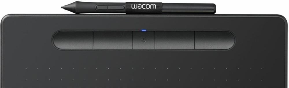 Back View: Wacom - Intuos Graphic Drawing Tablet for Mac, PC, Chromebook & Android (Medium) with Software Included (Wireless) - Black