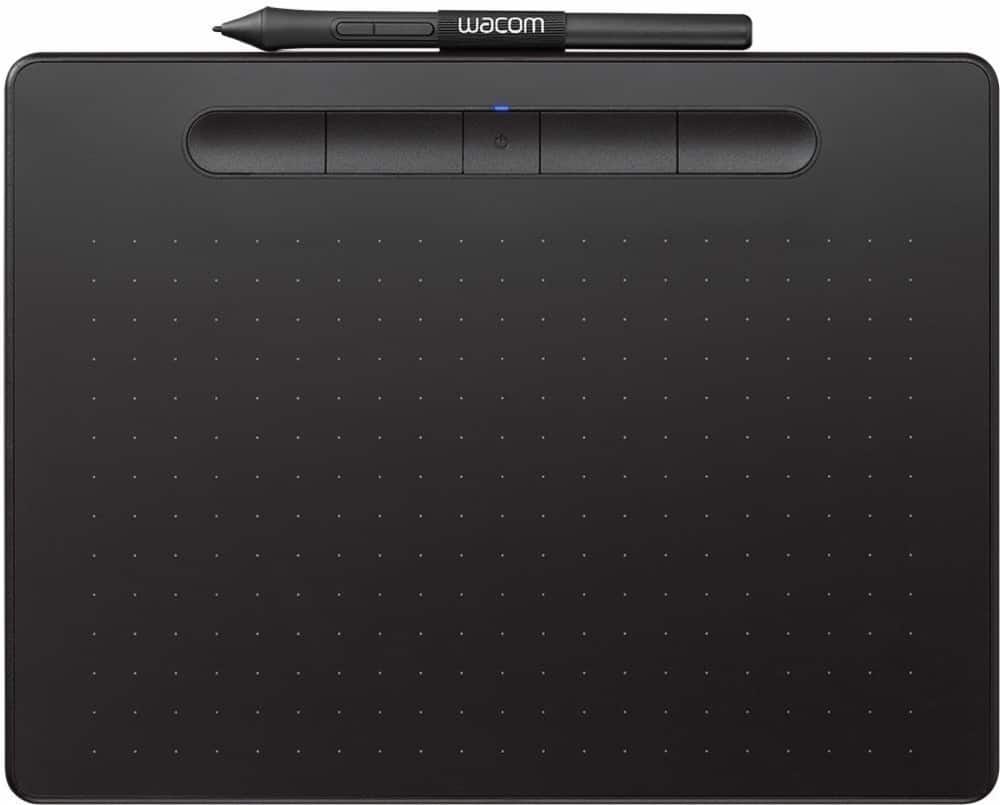 Angle. Wacom - Intuos Graphic Drawing Tablet for Mac, PC, Chromebook & Android (Medium) with Software Included (Wireless) - Black.